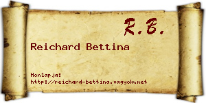 Reichard Bettina névjegykártya